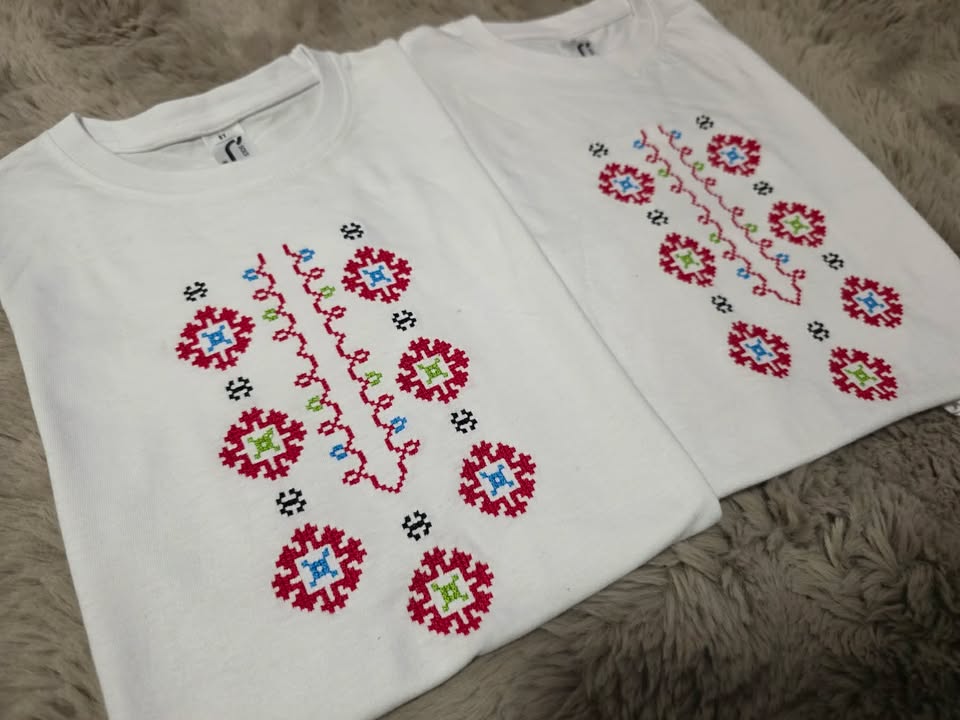 Тениска с традиционна българска шевица